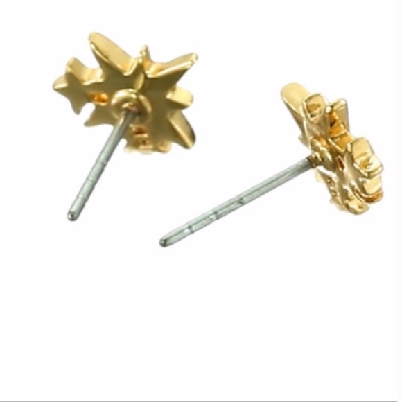 Rebecca Minkoff Goldtone STAR Stud Earrings NEW - Picture 4 of 7